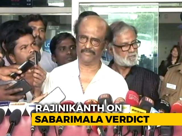 Rajinikanth Supports Sabarimala Verdict, But Says "Traditions Must Be Respected"