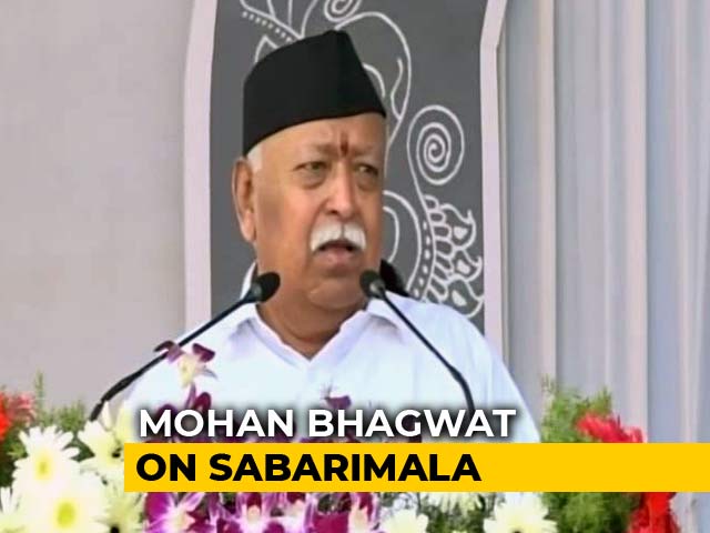 Amid Protests, Violence At Sabarimala, A Message From Mohan Bhagwat