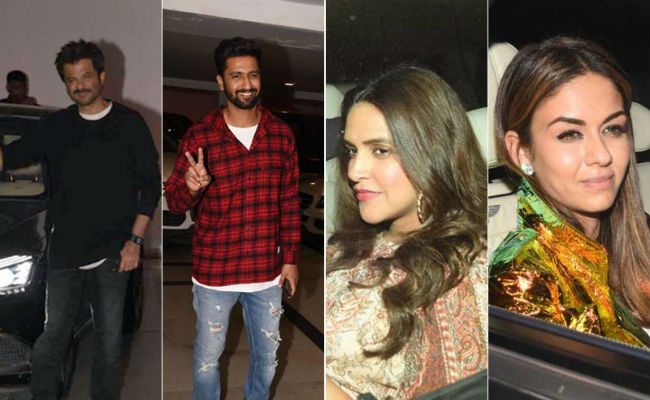 Anil Kapoor, Vicky Kaushal, Neha Dhupia And Angad Bedi Were Karan Johars Special Guest At The House Party