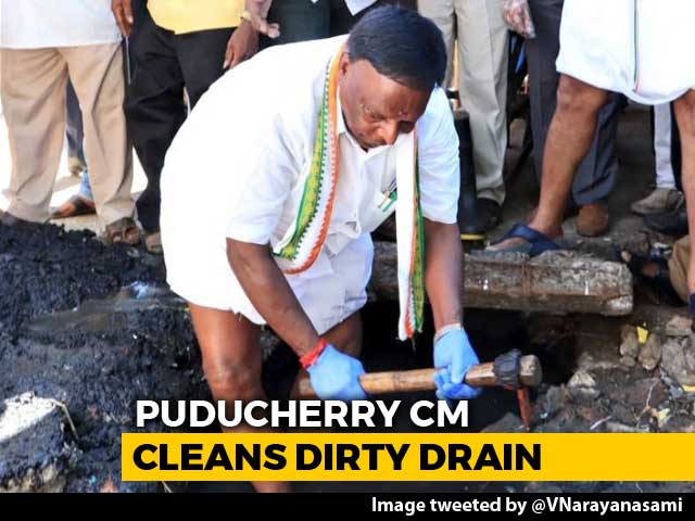 Puducherry Chief Minister Gets His Hands Dirty, Video Is Viral