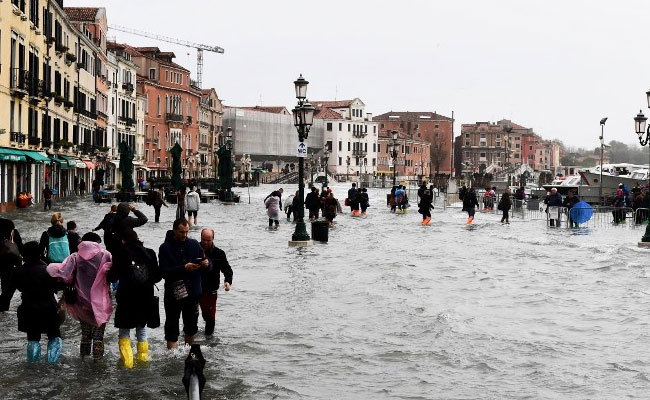 Italy Hit By Powerful Rainstorms, Flooding In Venice