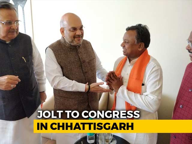 Major Setback For Congress In Chhattisgarh, Senior Leader Joins BJP