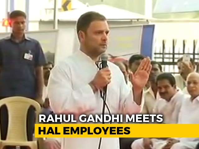 "Rafale Contract Is Your Right": Rahul Gandhi To State-Run HAL Employees