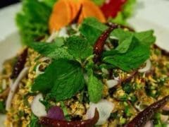 Minted Chickpeas and Crispy Okra