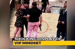 Watch: Former BSP Lawmaker's Son Waves Gun Outside 5-Star Hotel In Delhi Watch: Former BSP Lawmaker's Son Waves Gun Outside 5-Star Hotel In Delhi
