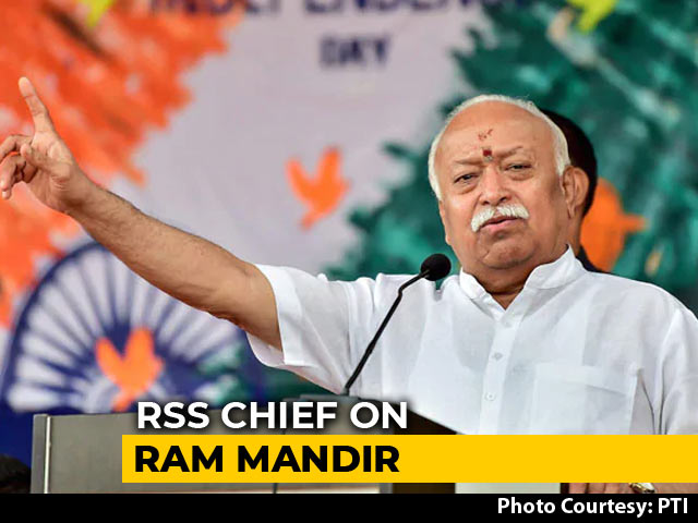 "Even Opposition Can't Oppose Ram Temple In Ayodhya": Mohan Bhagwat