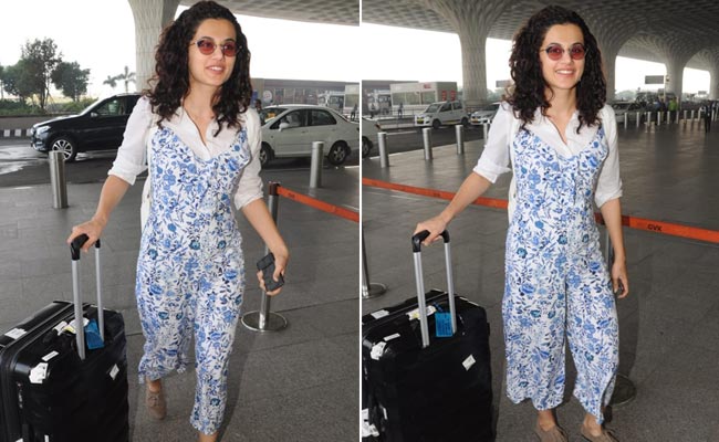 Get Yourself A Printed Jumpsuit Like Taapsee Pannu's