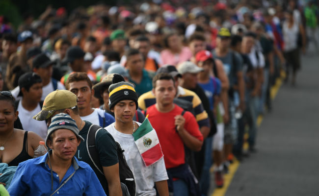 Years-Old Photo Of Bleeding Cop Stokes Fears In US About Migrant Caravan