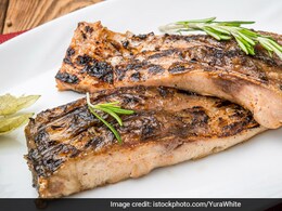 Scene Out Of Horror Movie: Headless Fillet Fish Jumps Inside Oven