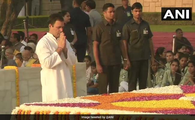 "Gandhi<i>ji</i> Not An Immobile Statue": Rahul Gandhi In Tribute To Mahatma