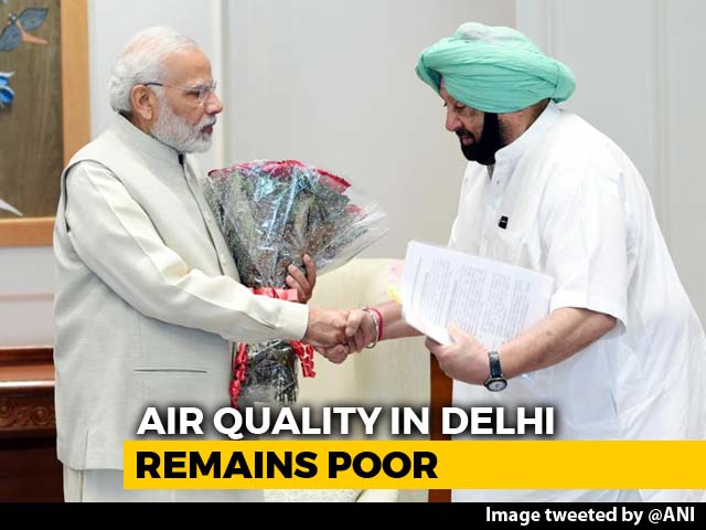 Amarinder Singh Meets PM Modi, Asks Compensation For Stubble Burning