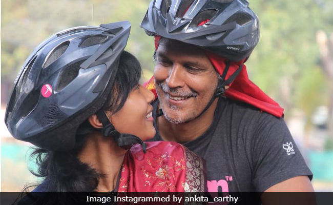 Milind Soman And Wife Ankita Konwar Redefine Romance In This Pic And How