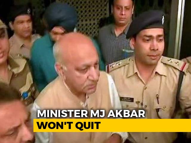Minister MJ Akbar Won't Quit Over #MeToo, Warns Legal Action