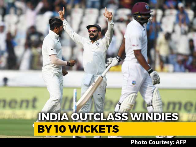 India Outclass Windies In 2nd Test To Clean Sweep 2-Match Series