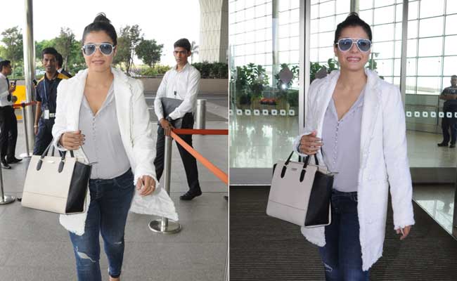 Get Kajol's Stylish Airport Look