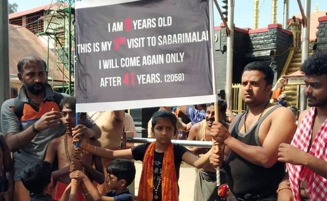 On Her Third Visit To Sabarimala, 9-Year-Old Says Next Will Happen In 2058