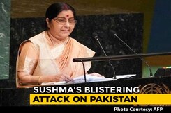 "Talks With Pak Failed Because Of Its Actions": Sushma Swaraj At UN "Talks With Pak Failed Because Of Its Actions": Sushma Swaraj At UN