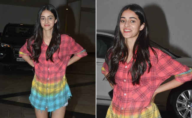 Ananya Pandey Reminds Us That Ombre Shirts Will Never Go Out Of Style