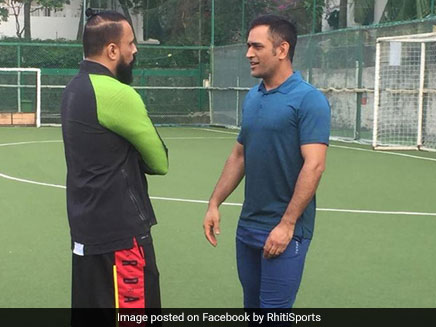 After Asia Cup Triumph, MS Dhoni Plays Football With Nick Jonas In Mumbai