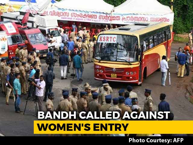 Shutdown In Kerala, Protesters Stop Women Devotees At Sabarimala