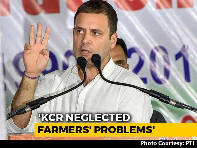 Rahul Gandhi Begins Telangana Campaign, Attacks PM Modi, KCR