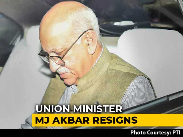 Union Minister MJ Akbar Resigns Over #MeToo Allegations
