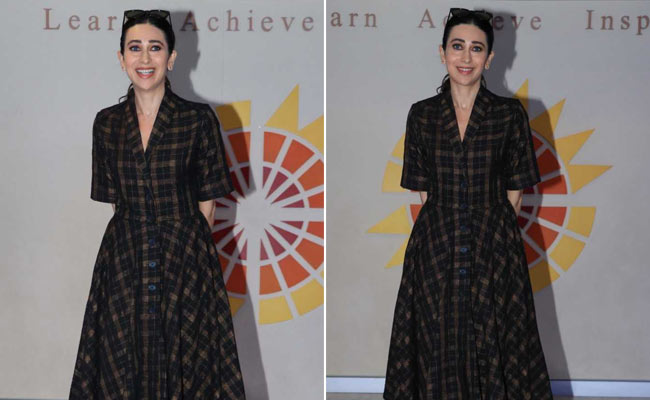 Get Autumn Fashion Right In Checks, Like Karisma Kapoor