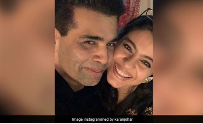 Karan Johar Shares A Photo With Kajol From The Screening of <I>Helicopter Eela</I>