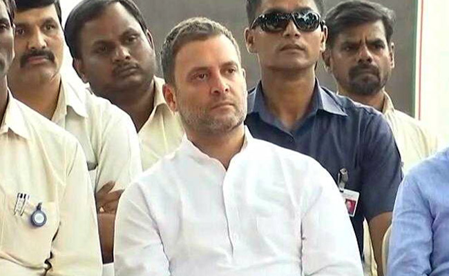 Rahul Gandhi Meets HAL Workers, Slams Centre For "Snatching" Rafale Deal