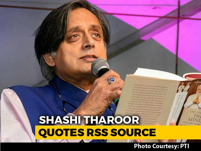 RSS Man Called PM Modi "Scorpion On Shivling": Shashi Tharoor