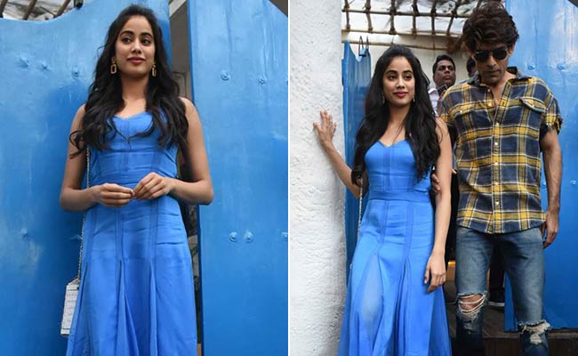 3 Pretty Blue Dresses To Get Janhvi Kapoor&rsquo;s Chic Brunch Look