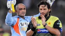 Virender Sehwag Mentioned In Same Line As Shahid Afridi By Viv Richards, Gives 'Folded Hands' Reply