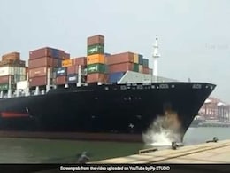 Ship Hits Jetty At Jawaharlal Nehru Port Near Mumbai Ship Hits Jetty At Jawaharlal Nehru Port Near Mumbai