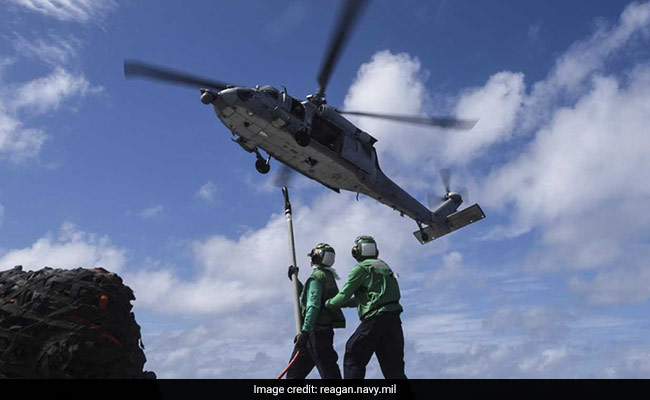Several Hurt In Chopper Crash On US Carrier In Philippine Sea