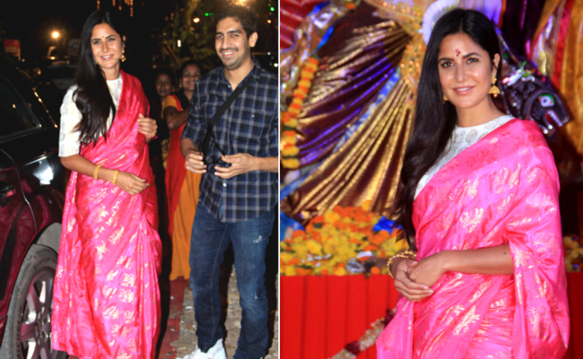 Katrina Kaif Sets Festive Style Goals In A Gorgeous Pink <i>Saree</i>. Get Her Look