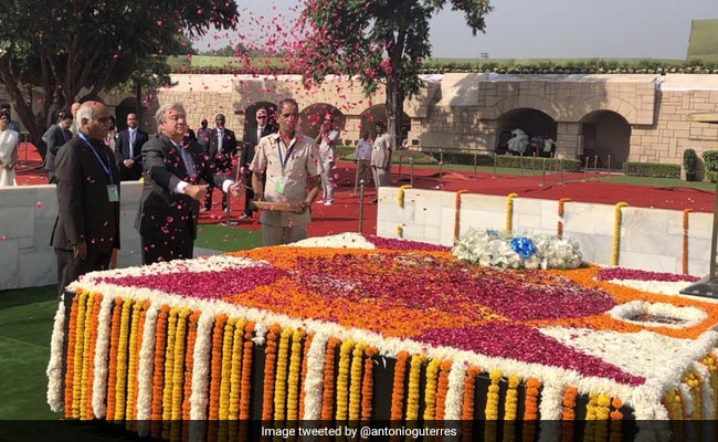 UN Chief Hails Mahatma Gandhi's Principle Of Non-Violence