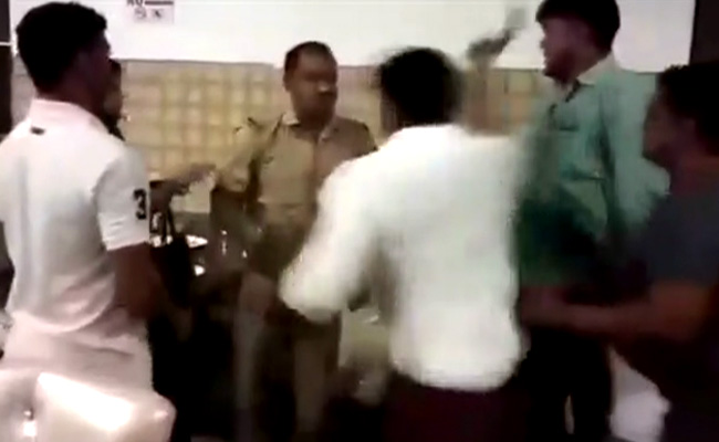 BJP Leader Thrashes "Drunk" Cop At His Restaurant In UP, Arrested