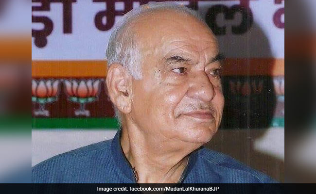 BJP Leaders Condole Madan Lal Khurana's Death: Updates