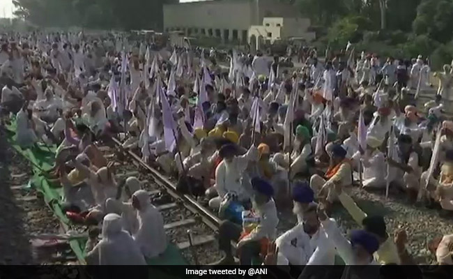 Punjab Farmers Hold Rail Roko Agitation, Few Passenger Trains Cancelled