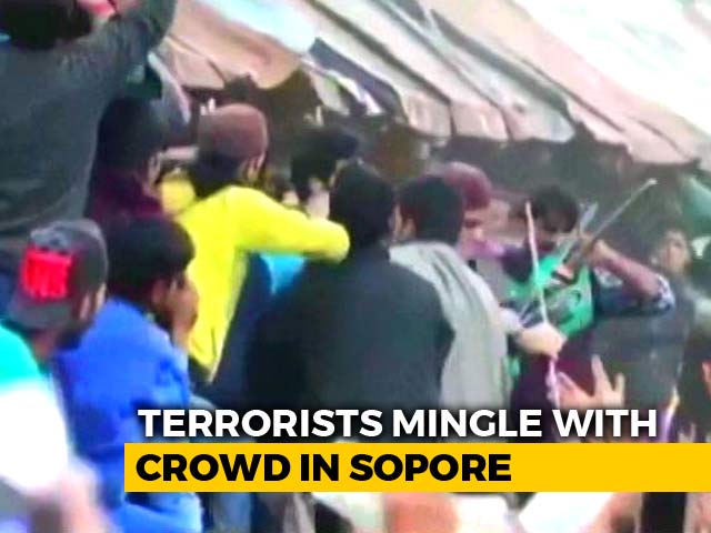 Video Shows Gun-Waving Terrorists Lead Crowds At Funeral In Kashmir