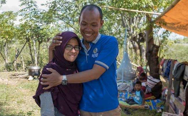 "So Happy, So Emotional": Couple Reunites In Disaster-Hit Indonesia