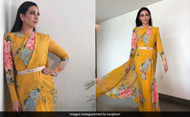 How To Nail Ethnic Style In Pretty Florals Like Karisma Kapoor