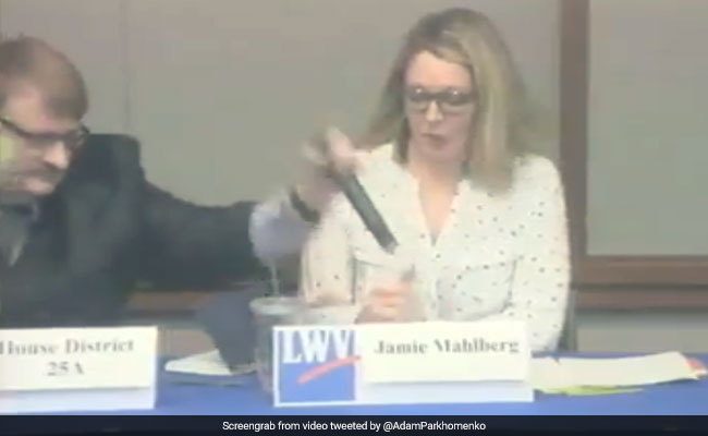 Watch: Republican Snatches Opponent's Mic During Debate, Throws It Down