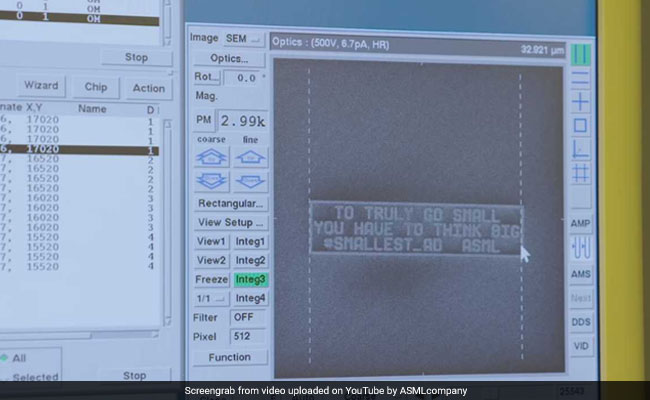 World's Smallest Advertisement Is Smaller Than The Width Of A Human Hair