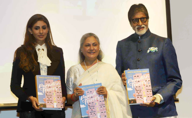 Amitabh And Jaya Bachchan Cheer For Daughter Shweta At Her Book Launch