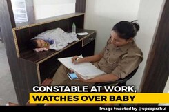 Mom Cop With Baby At Work, UP Police Chief "Explores Creche Options" Mom Cop With Baby At Work, UP Police Chief "Explores Creche Options"