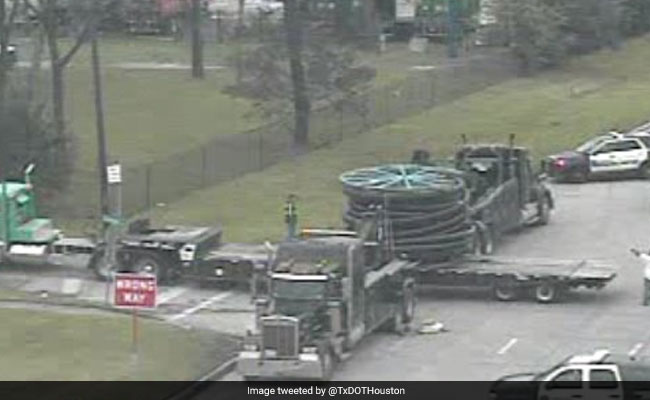 What Disrupted Traffic On This Road? A Giant Industrial Spool. Watch