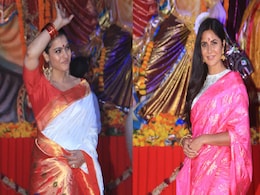 Durga Puja 2018: Katrina Kaif, Kajol, Mouni Roy Get Into Festive Mode Durga Puja 2018: Katrina Kaif, Kajol, Mouni Roy Get Into Festive Mode