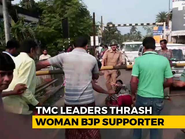 Caught On Camera: Trinamool Leaders' Attacks On Woman BJP Supporter