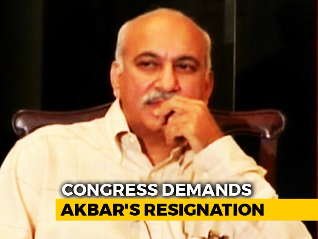 Minister MJ Akbar, Accused Of Sex Harassment, Should Quit, Says Congress
